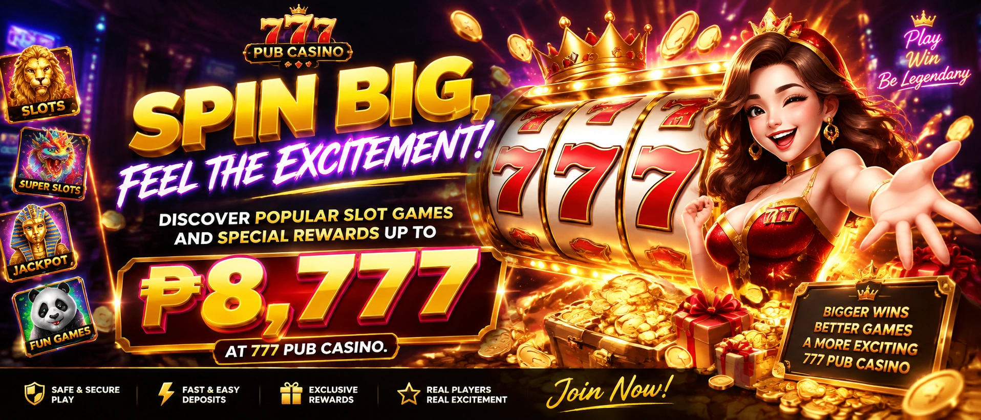 PUB777 slot game preview 1