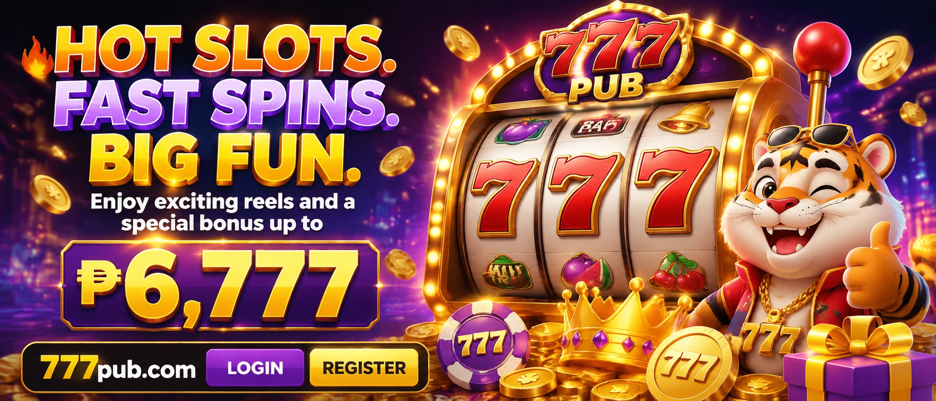 PUB777 slot game preview 2